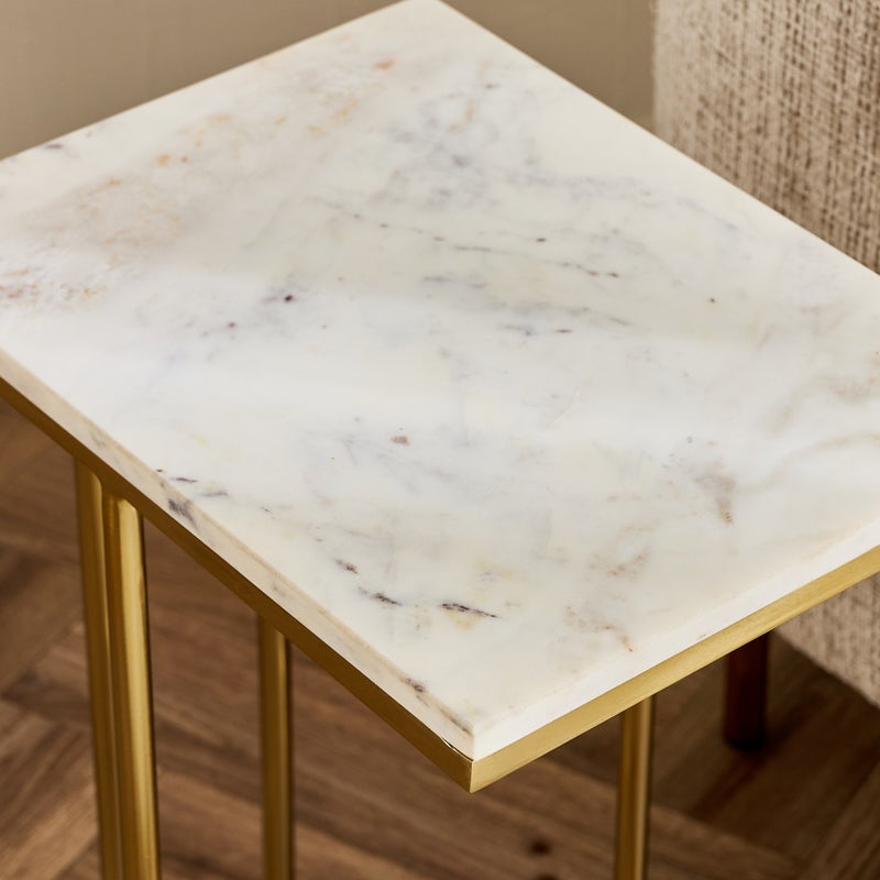 Home Box Cavon Versa Marble Top C Table - Image 3